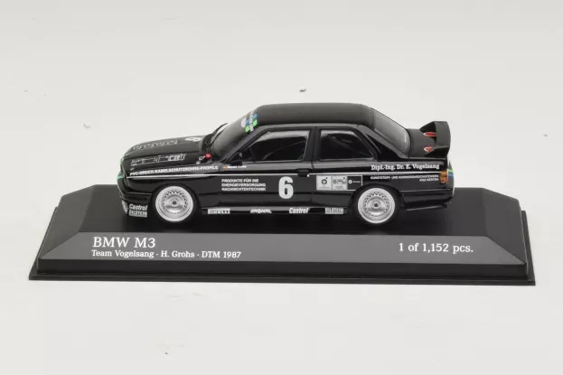 Minichamps Bmw 3-series M3 E30 Team Vogelsang N 6 Dtm 1987 H.grohs 1:43 430872006